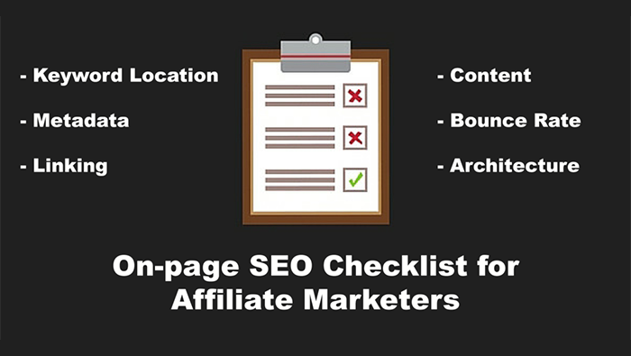 affiliate seo onpage checklist
