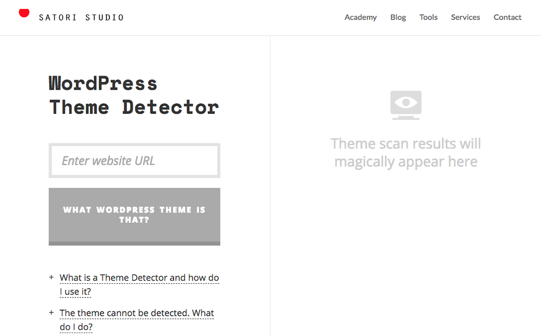Satori Theme Detector