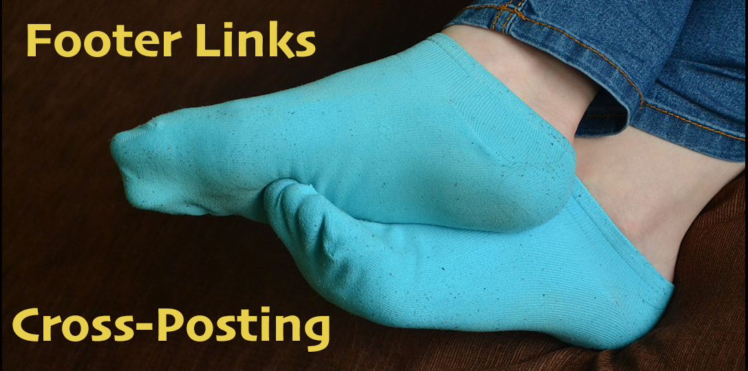 footer and crossposting links