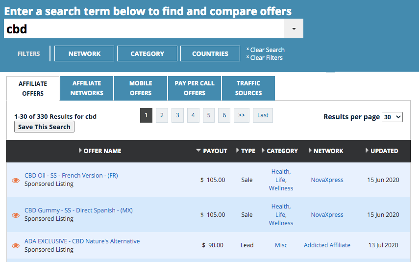 offervault search result