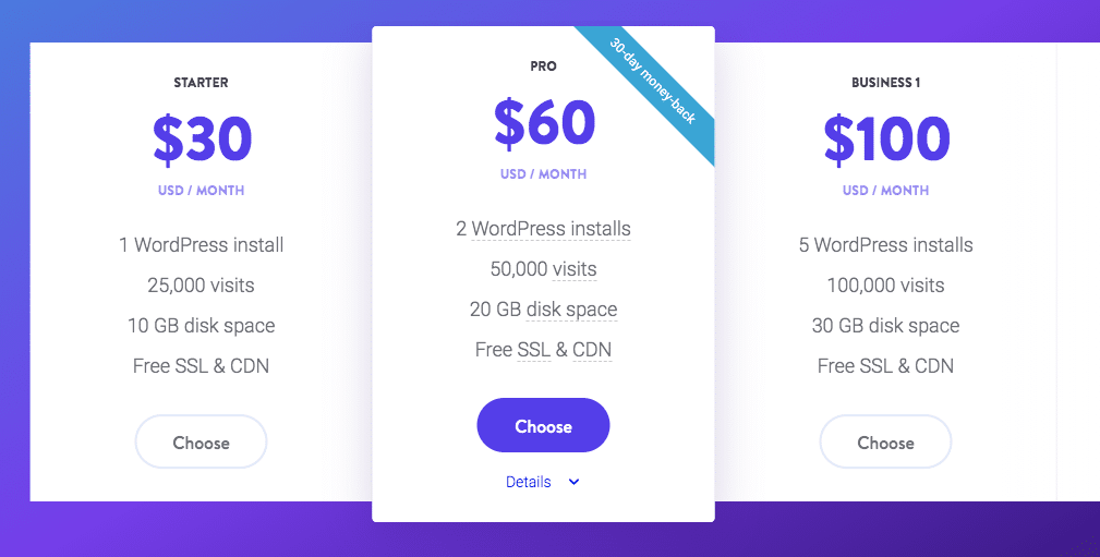 kinsta pricing
